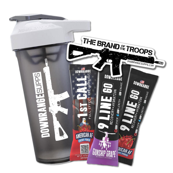 SHAKER & SAMPLE BUNDLE - DownRange Supplements